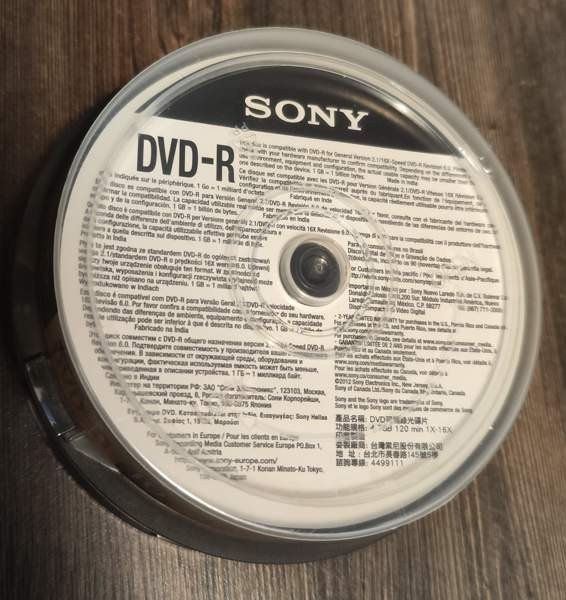 20 kpl setti uusia Sony DVD-R levyjä Kajaani - valokuva 3