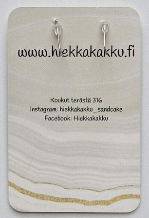 Hiekkakakku Siipi korvikset, uudet Тампере - изображение 2