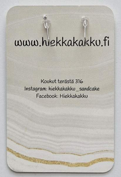 Hiekkakakku Siipi korvikset, uudet Tampere – foto 2