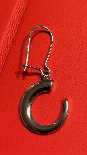 Hopeiset korvakorut Wirkkala Villisian hammas Tampere - valokuva 6