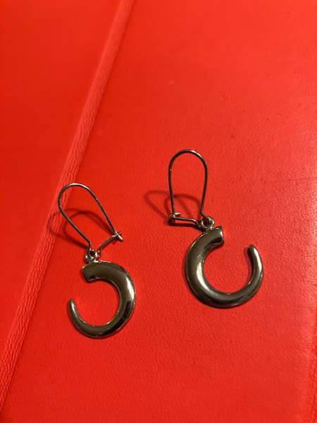 Hopeiset korvakorut Wirkkala Villisian hammas Tampere - valokuva 5