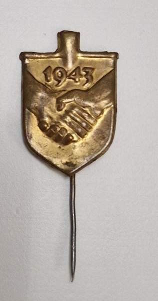 Talkoolapio 1943 neulamerkki Йоэнсуу - изображение 1