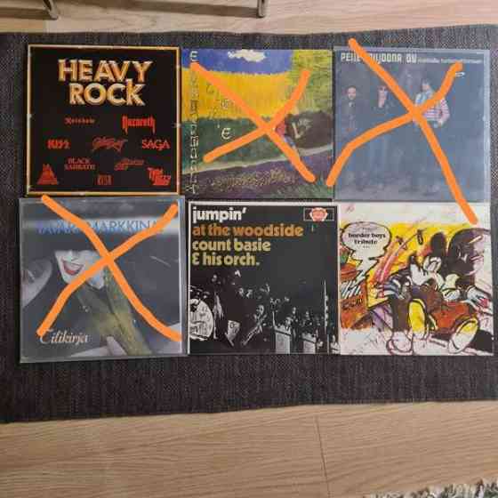 16 kpl Heavy- ja rock LP-levyjä Jyväskylä