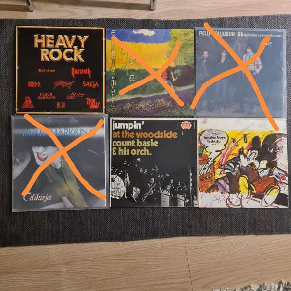 16 kpl Heavy- ja rock LP-levyjä Jyväskylä - valokuva 2