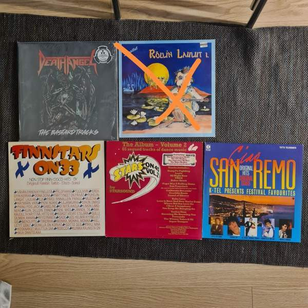16 kpl Heavy- ja rock LP-levyjä Jyväskylä - valokuva 1