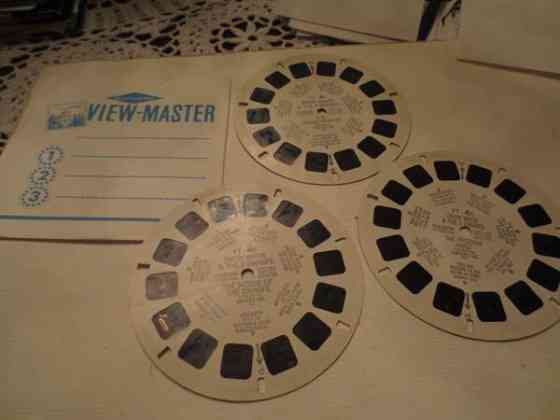 3 kpl, View Master Kuvakiekkoja, FT - 4, A- B - C, Lasten Turku