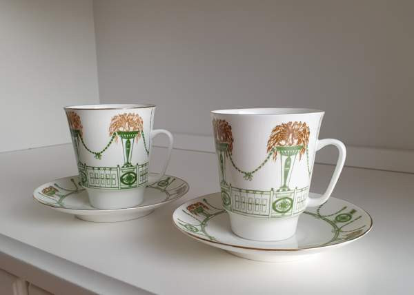 Kahvisetti Lomonosov posliinia 2 kuppia Helsinki - valokuva 1