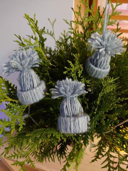 Joulukoriste / kuusen koriste pipo siniharmaa Raasepori - изображение 1