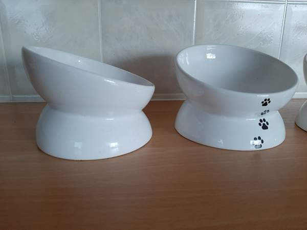 Ergonominen korotettu keraaminen ruokakuppi koiralle/kissalle Taivalkoski - изображение 2