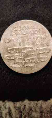 Hopeinen 10mk kolikko 1967 Suomussalmi