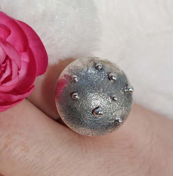 Lahden kultakorun muhkea 830 hopeinen sormus vuodelta 1969 Lahti - valokuva 3