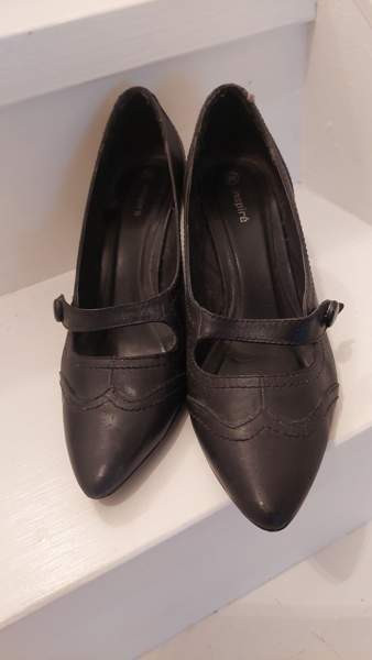 Mustat nahkaiset avokkaat 38 Yloejaervi - photo 2