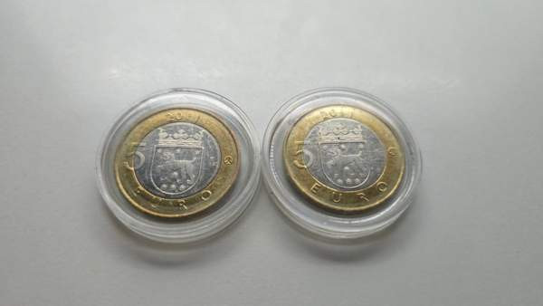 5 euro juhlaraha 2011 häme 2kpl Nokia - valokuva 1
