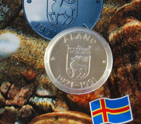 100 Markkaa 1991 Ahvenanmaan itsehallinto 70 vuotta Helsinki - изображение 2