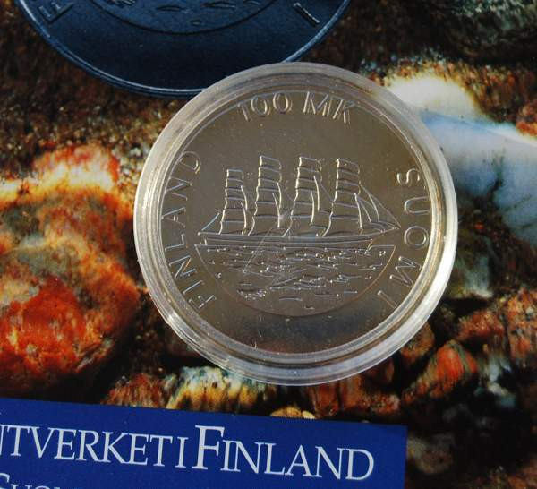 100 Markkaa 1991 Ahvenanmaan itsehallinto 70 vuotta Helsinki - изображение 4