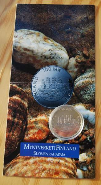 100 Markkaa 1991 Ahvenanmaan itsehallinto 70 vuotta Helsinki - изображение 3