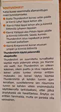 Rauhoittava liivi koiralle Tuusula