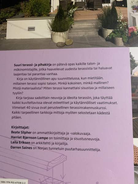 Suuri terassi- ja piha kirja Helsinki - изображение 3
