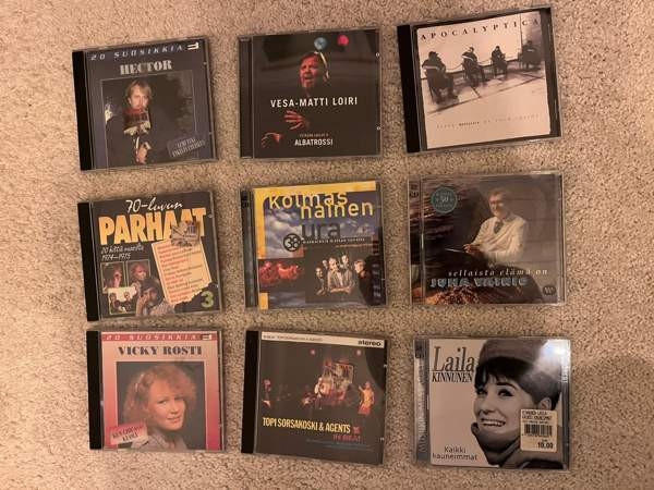 CD levyjä enimmäkseen suomalaista musiikkia Vantaa - valokuva 1