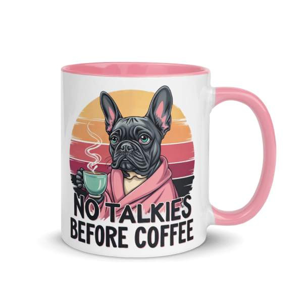 Ranskanbulldoggi muki, mukeja, koira kahvimuki Kurikka – foto 2