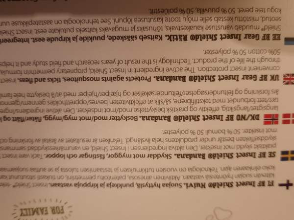 Insect Shield Huivi ötököitä vastaan 55x55cm Espoo – foto 6