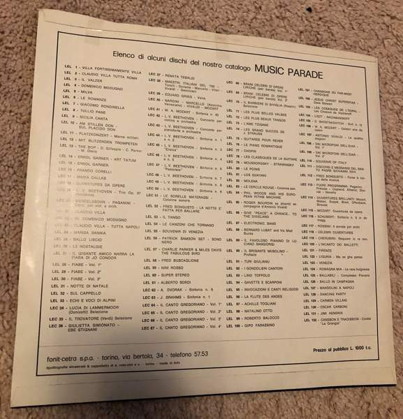 Souvenir Of Italy LP Vinyyli Joroinen - photo 2