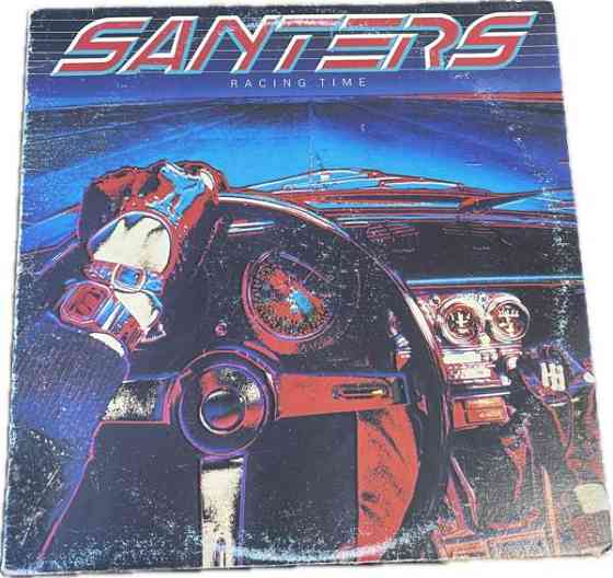 Santers Racing Time LP Vinyyli 1982 Ready Records Joroinen