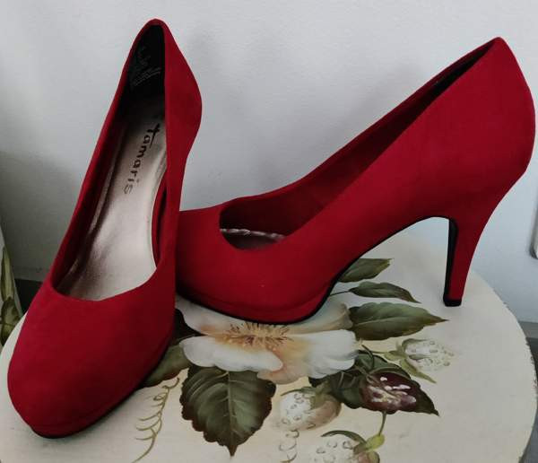 Tamaris punaiset korkokengät 41 Aura – foto 1