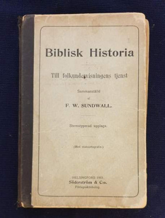 Biblisk Historia F.W. Sundwall Riihimäki - valokuva 1