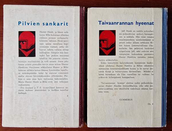 2 kpl Lentävä salapoliisi Hunter Hawk kirjoja Коувола - изображение 2