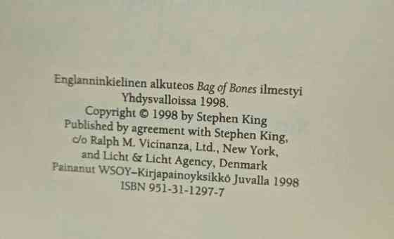 Stephen King: Kalpea aavistus Vantaa