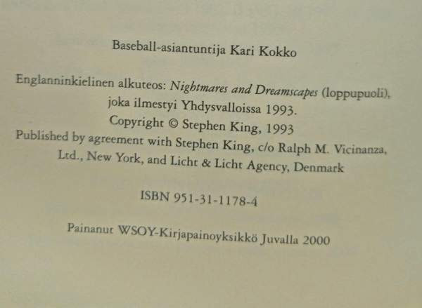 Stephen King: Anteeksi, oikea numero Vantaa – foto 3