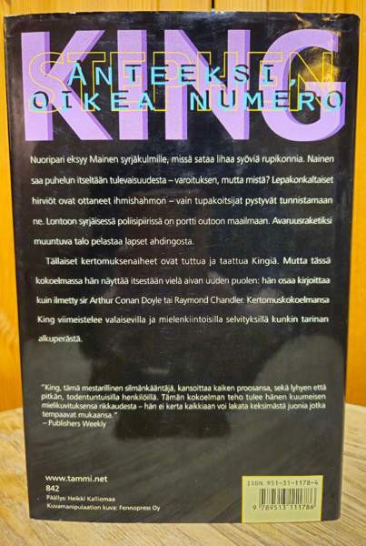 Stephen King: Anteeksi, oikea numero Vantaa – foto 2