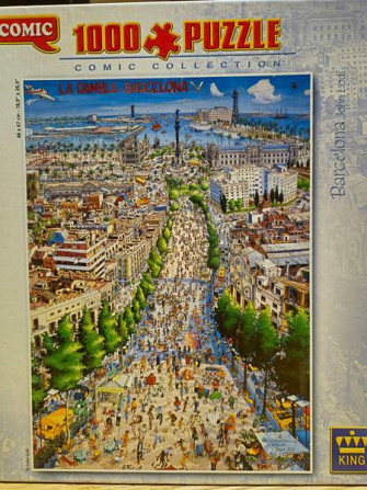 Palapeli 1000 Comic Collection La Rambla-Barcelona Vantaa - valokuva 1