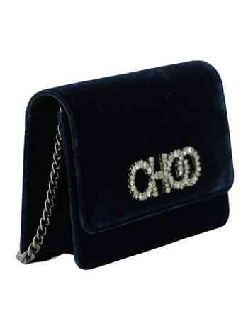 *UUSI* - Upea Jimmy Choo Kalina Crossbody Navy Blue - Satiinia ja nahkaa Helsinki