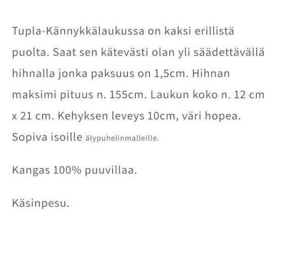 Kukkaro laukku Tornio