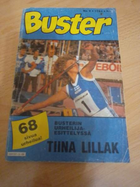 Buster 9/1983 (urheilijaesittelyssä Tiina Lillak) Nakkila - valokuva 1