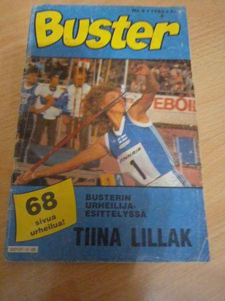 Buster 9/1983 (urheilijaesittelyssä Tiina Lillak) Nakkila - valokuva 3