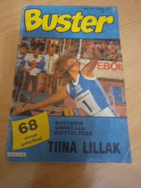 Buster 9/1983 (urheilijaesittelyssä Tiina Lillak) Nakkila - valokuva 2
