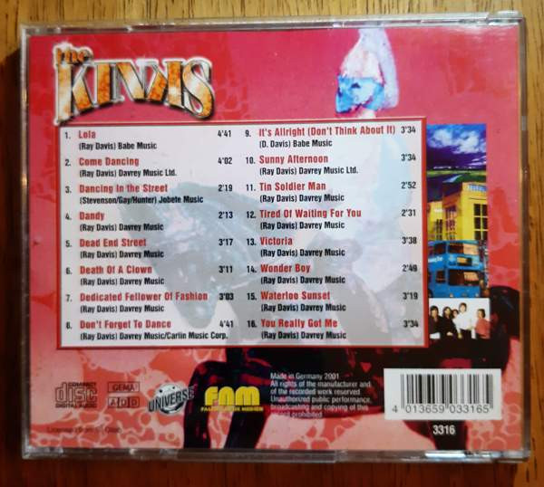 The Kinks: The Kinks CD (sis pk) Forssa - valokuva 2