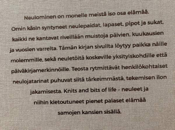 Knits and bits of life - Neulojan päiväkirja Seinäjoki - valokuva 2