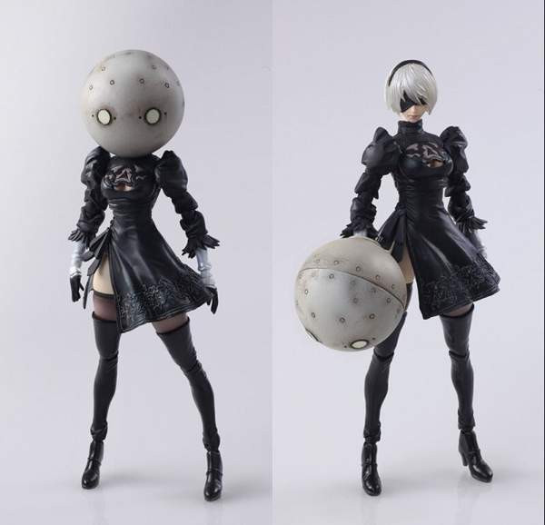 Nier:Automata 2B & Machine Lifeform - Square Enix Bring Arts Action Figure Set Вантаа - изображение 6