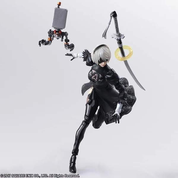 Nier:Automata 2B & Machine Lifeform - Square Enix Bring Arts Action Figure Set Вантаа - изображение 4