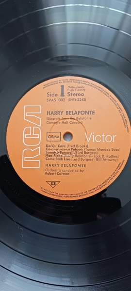 Harry Belafonte, LP-levy Jaervenpaeae – foto 3
