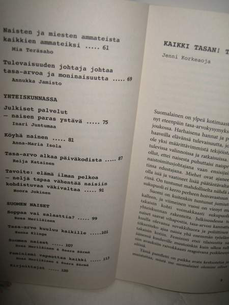 JUNTUMAA INARI: KAIKKI TASAN! - PAMFLETTI EPÄTASA-ARVOSTA Vantaa - valokuva 4