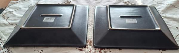 Vihreän/Mustan väriset siistit lautaset Turku - valokuva 5