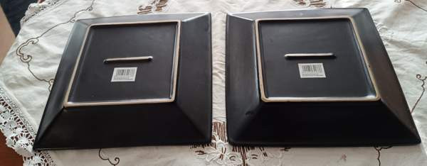 Vihreän/Mustan väriset siistit lautaset Turku - valokuva 4