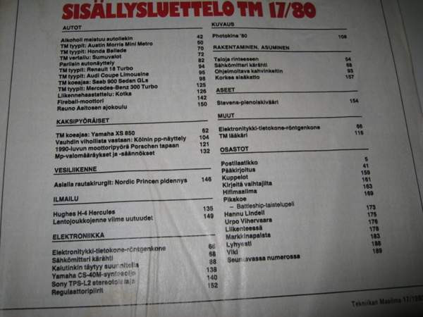 TEKNIIKAN MAAILMA - LEHDET 2 kpl vuodelta 1980 Vantaa - valokuva 3