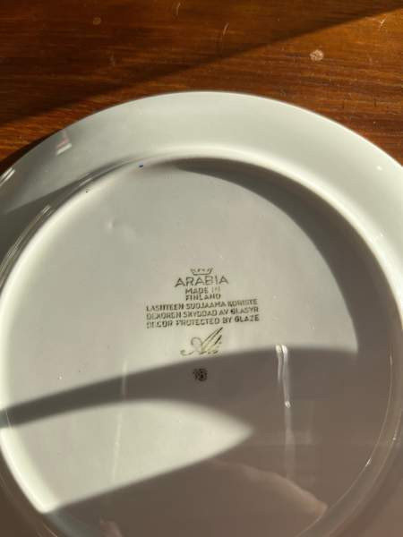 Arabia Ali ruskea lautanen Helsinki - изображение 2