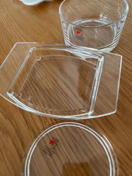 Parmesaanille tarjoiluastia - kristallia Nokia - valokuva 3